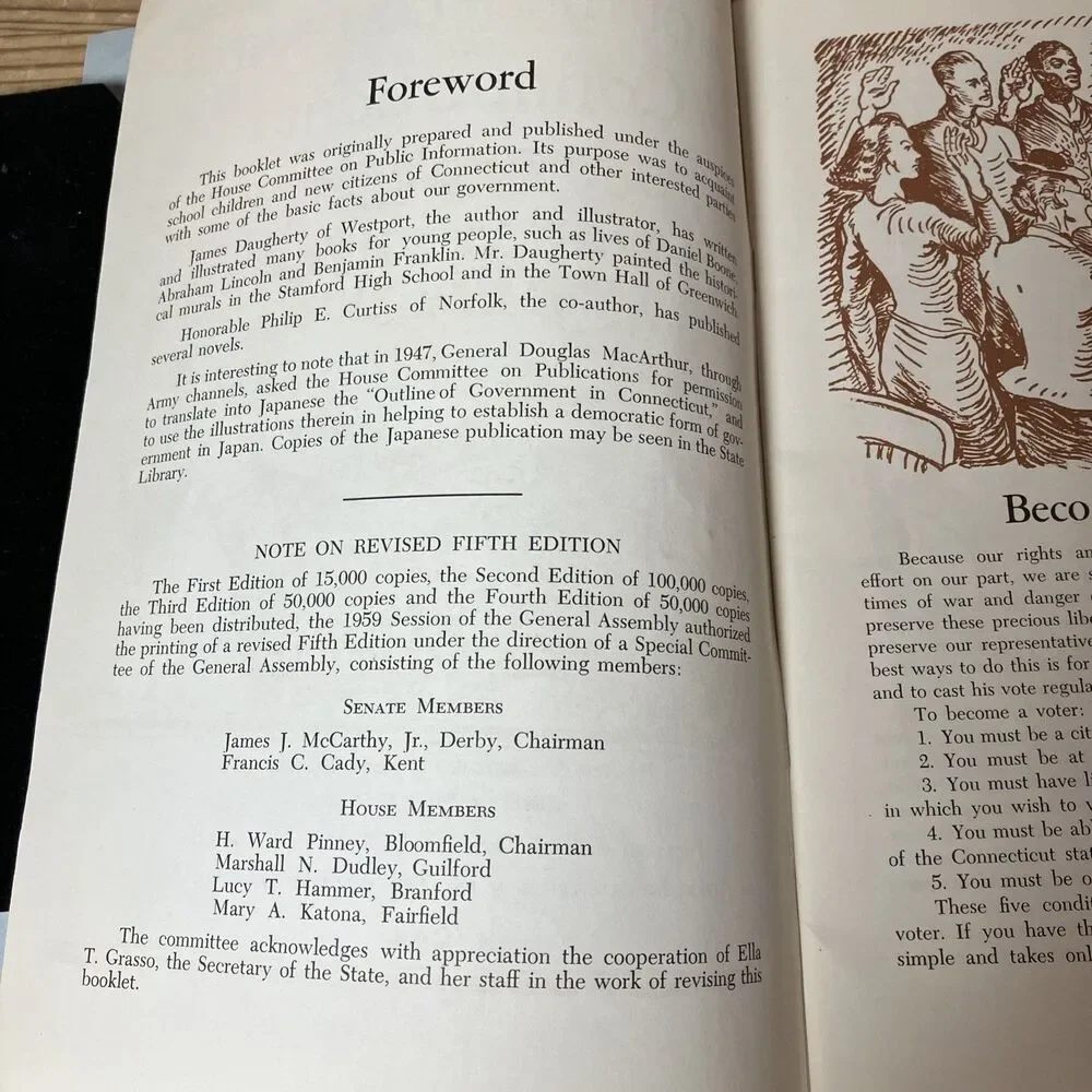 1944 An Outline of Government in Connecticut James Daugherty Ct General Assembly